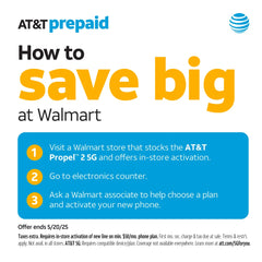 AT&T Propel 5G, 64GB, Silver, Prepaid Smartphone