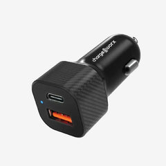 Chargeworx - USB-C and USB-A Vehicle Charger - Black