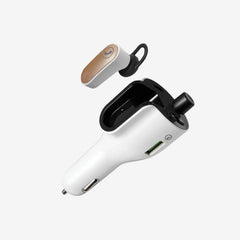 onn. Bluetooth FM Transmitter with Wireless Earphone