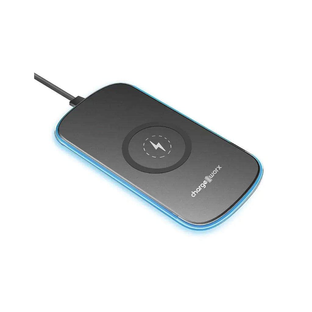 Chargeworx - 15W Wireless Charging Pad - Black